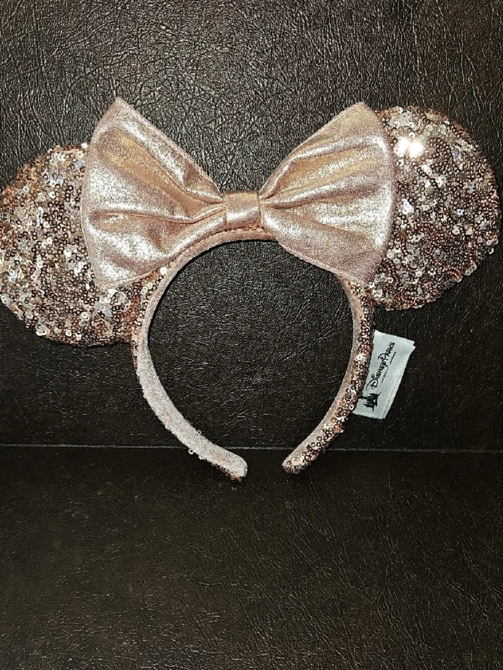 5 Disney Sequin Minnie Ears Headbands in Pink, Black, Red, Rose Gold & Rainbow